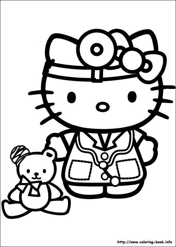 Hello Kitty coloring picture